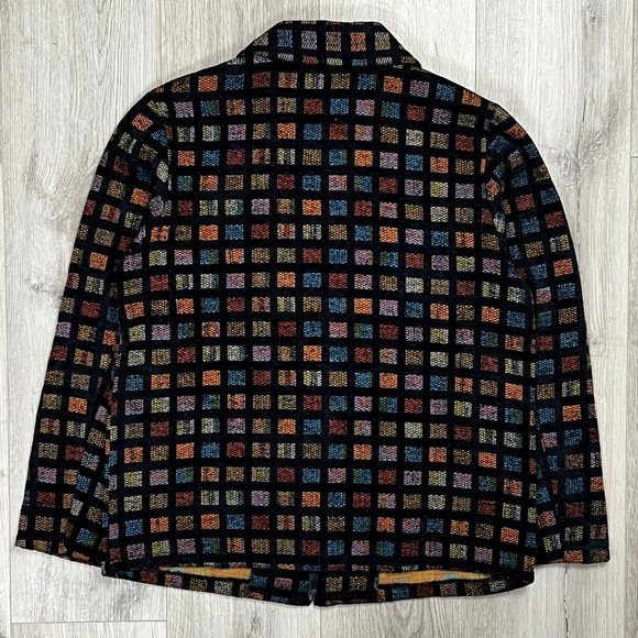 Vintage Tradition Petite Black/Multicolour Size 8P Jacket - Picture 3 of 6